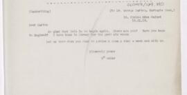 Letter to George Sarton, September 10, 1919