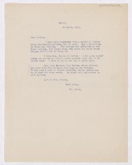 Letter to Henry Barton Jacobs, March 26, 1917