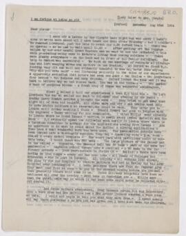 Letter to Susan Revere Chapin, August 22-24, 1914