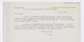 Letter to John Lynn Thomas, May 24, 1916