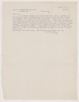 Letter to Edward F. Milburn, September 13, 1904