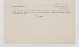 Letter to William Sydney Thayer, April 11, 1912