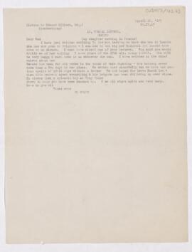 Letter to Edward F. Milburn, April 25, 1917