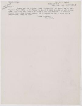 Letter to Henry Vining Ogden, January 2, 1892