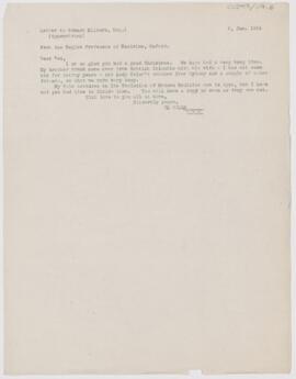 Letter to Edward F. Milburn, January 5, 1914