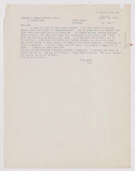 Letter to Edward F. Milburn, September 4, 1911