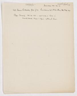 Cushing's notes, Osler's student life, 1868-70