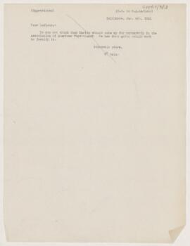 Letter to Henri Amédée Lafleur, January 4, 1902