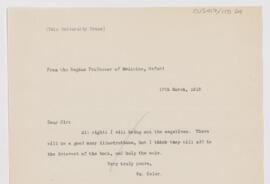 Letter to  Yale University Press, March 17, 1913