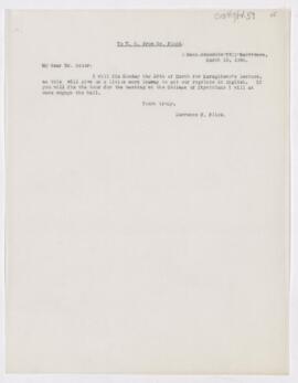 Letter, March 10, 1904