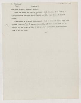 Letter to Joseph Hersey Pratt, December 16, 1908