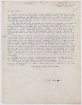 Letter to William Osler, January 17, 1889