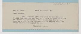 Letter to Emanuel Libman, May 2, 1905