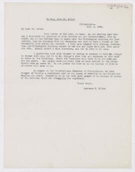 Letter, November 4, 1903
