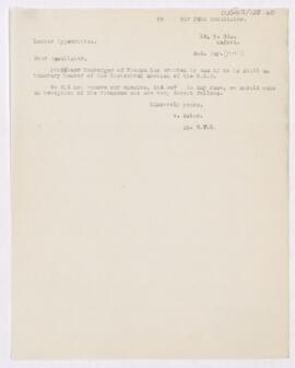 Letter to John Young Walker MacAlister, May 2, 1919