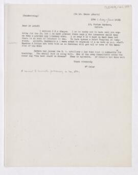 Letter to Maude E. Abbott, May 10, 1916