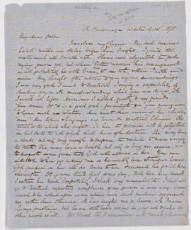 Letter to William Osler, October 19, 1875