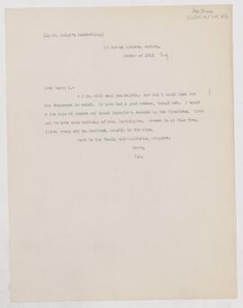 Letter to Fielding Hudson Garrison, August 29, 1912