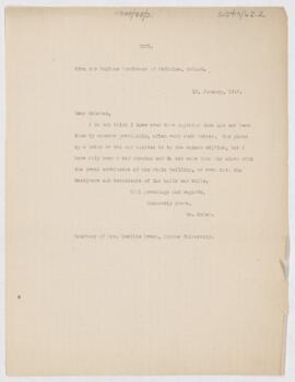 Letter to Souchon, January 19, 1915