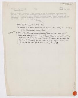 Letter to Harvey Cushing, February 11, 1909