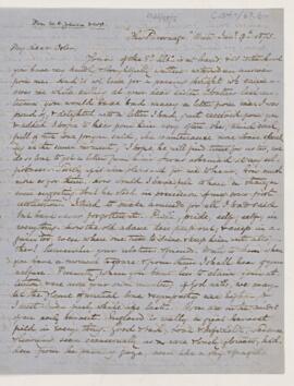 Letter to William Osler, January 9, 1873