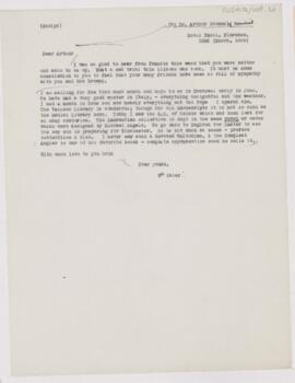 Letter to Arthur Browne, March 22, 1909