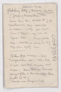 Cushing's notes, Glastonbury Abbey