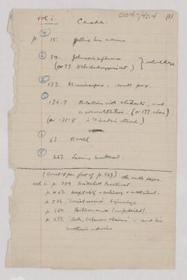 Manuscript notes