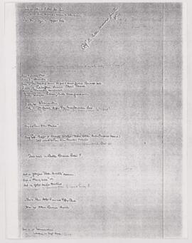 Cushing's notes, 1911