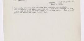Letter to Thomas Archibald Malloch, August 1, 1919