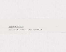 Letter, probably to Harvey Cushing