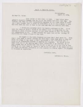 Letter, March 17, 1904