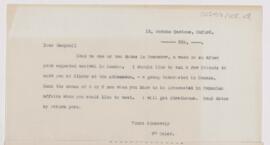 Letter to Andrew Macphail, November 5, 1909