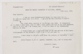 Letter to Leonard L. Mackall, July 11, 1912