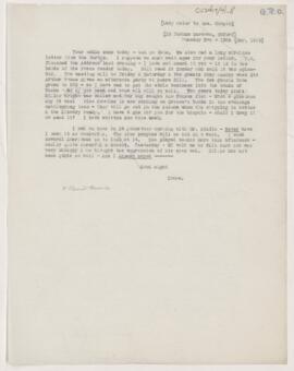 Letter to Susan Revere Chapin