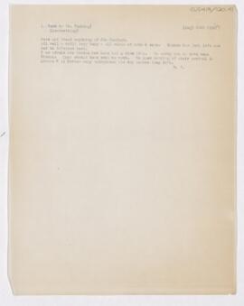 Letter to Harvey Cushing, August 30, 1915