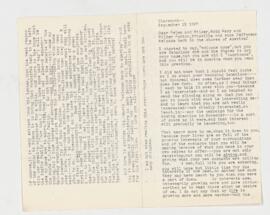 Correspondence from Jean Jefferson Penfield to Wilder Penfield