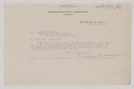Letter to Harvey Cushing, July 14, 1925