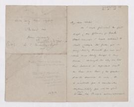 Letter to William Osler, August 2, 1918