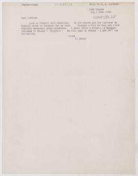 Letter to Henri Amédée Lafleur, April 13, 1889