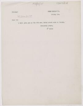 Letter to Daniel Coit Gilman, 1889(?)