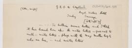 Letter to Thomas Archibald Malloch, September 16, 1917