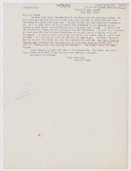 Letter to Henry Vining Ogden