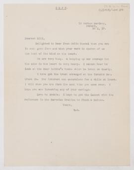 Letter to William Willoughby Francis, October 30, 1917