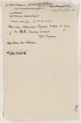 Letter to William Osler, November 1, 1919