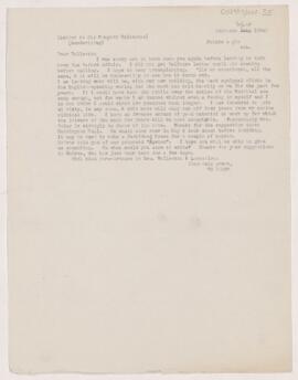 Letter to Humphry Davy Rolleston, September 4, 1904