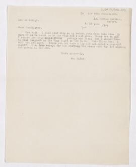 Letter to John Young Walker MacAlister, (June 1917 ?)