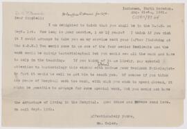 Letter to Campbell Palmer Howard, August 21, 1901