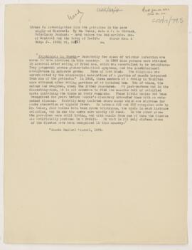 Extract from "An investigation into the parasites in the pork supply of Montreal", Janu...