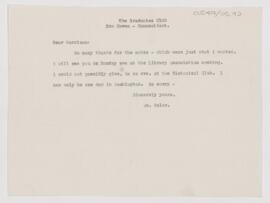 Letter to Fielding Hudson Garrison, (April 1913 ?)